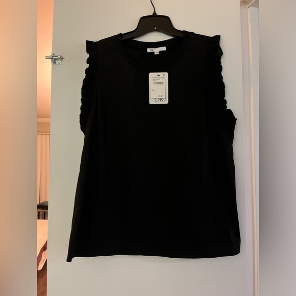 Ribbon Ruffle Poplin Top - Picture 1 of 11